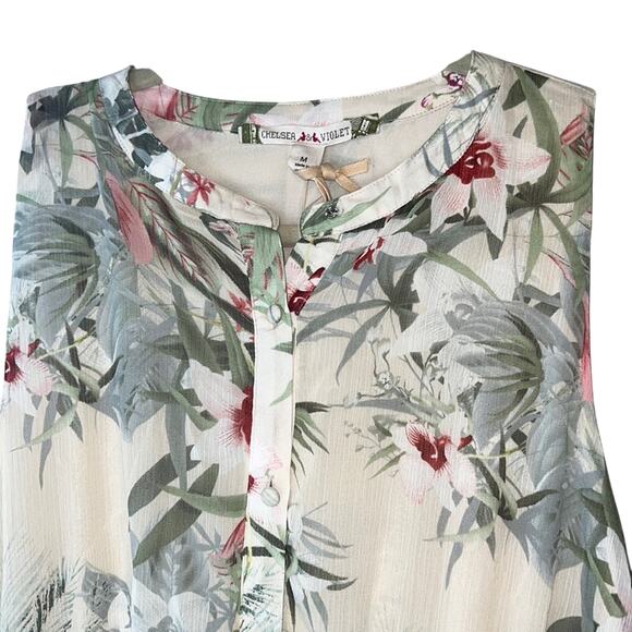 Chelsea & Violet floral Ruffled Dress, M, NWT - Picture 2 of 5